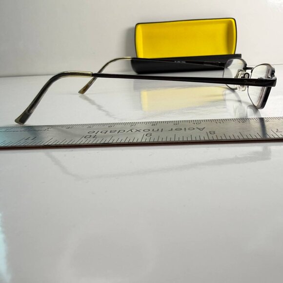 Fossil Coolidge Eyeglasses – Slim Rectangular Metal Frame – With Hard Case - Picture 12 of 15